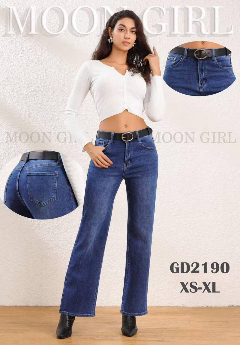 Spodnie damskie jeansy Roz XS-XL, 1 Kolor Paczka 10 szt